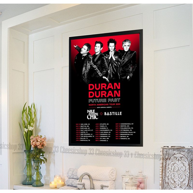 Duran Duran Future Past North American Tour 2023 Poster — Affiches et impressions