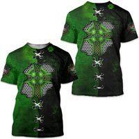 Irish Celtic Knot Cross In My Heart 3d Shirt — T-shirts pour hommes