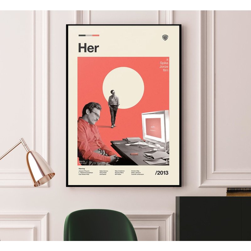 Her Movie Poster, Classic Movie Poster — Posters & Prints