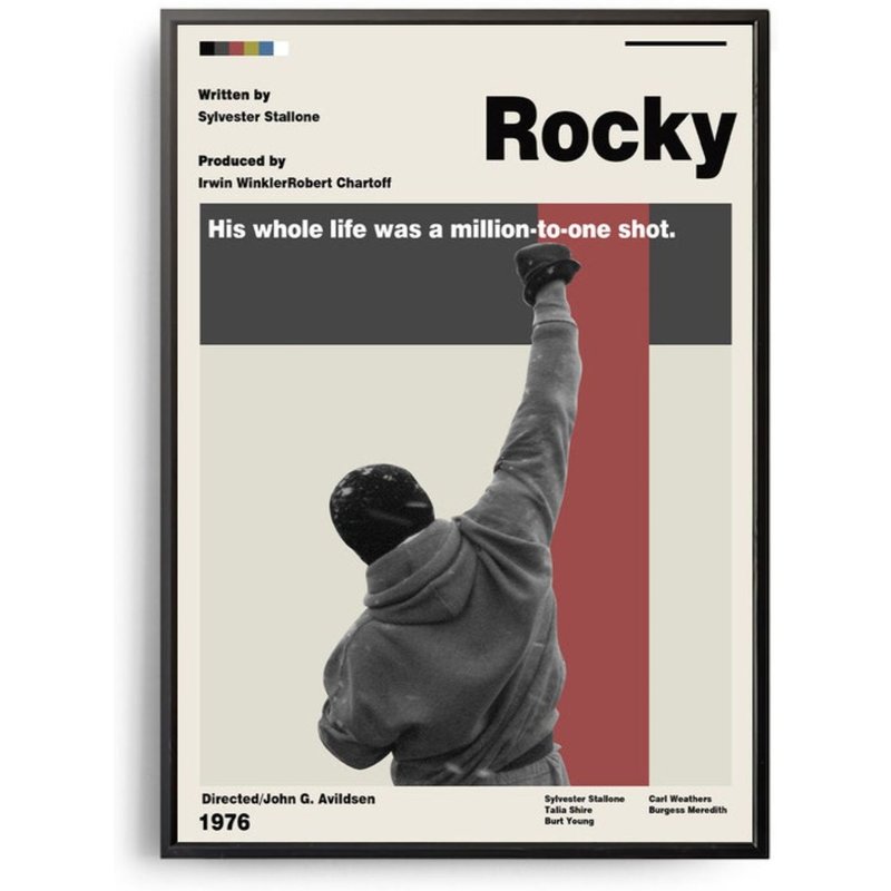 Rocky Vintage Inspired Film Poster — Posters & Prints