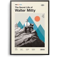 The Secret Life Of Walter Mitty Vintage Movie Poster