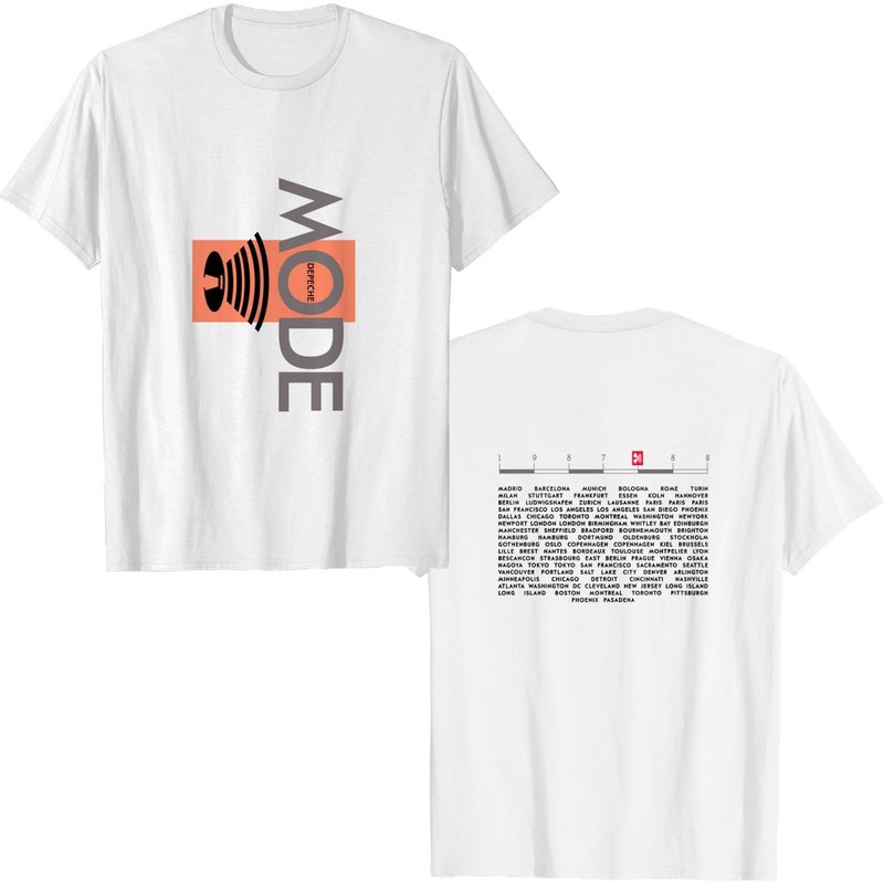 Depeche Mode Tour 1987-1988 T-shirt, Music For The Masses Tour T-shirt — T-shirts pour hommes