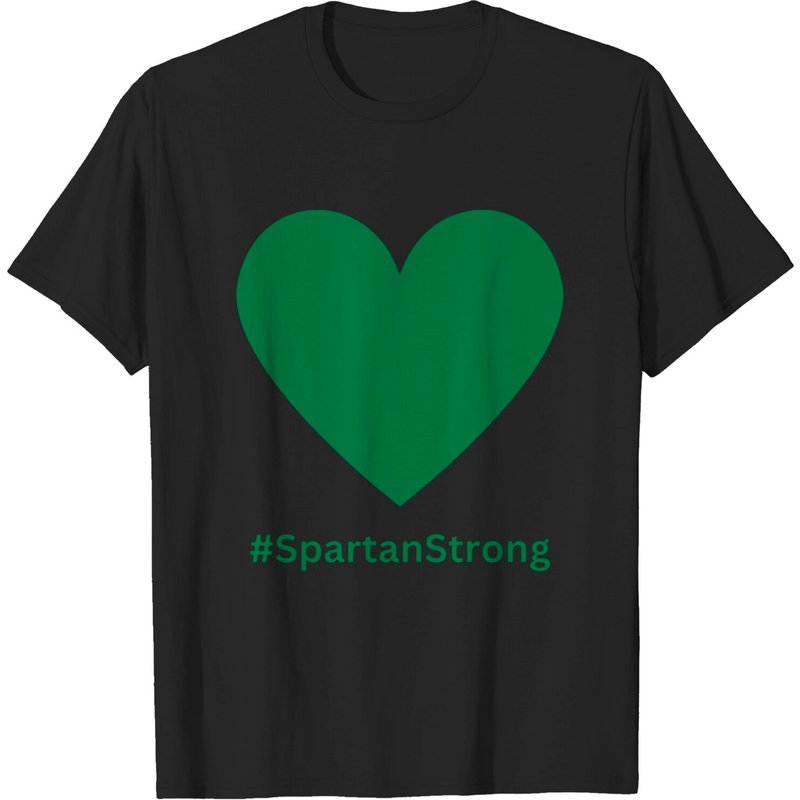 Msu Spartan Strong Cotton Tee — Mens T Shirts