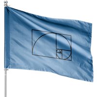 Fibonacci Spiral House Flags — Drapeaux décoratifs