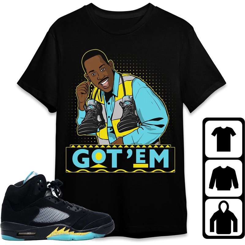 Jordan 5 Aqua Unisex T-shirt, Tee — Mens T Shirts