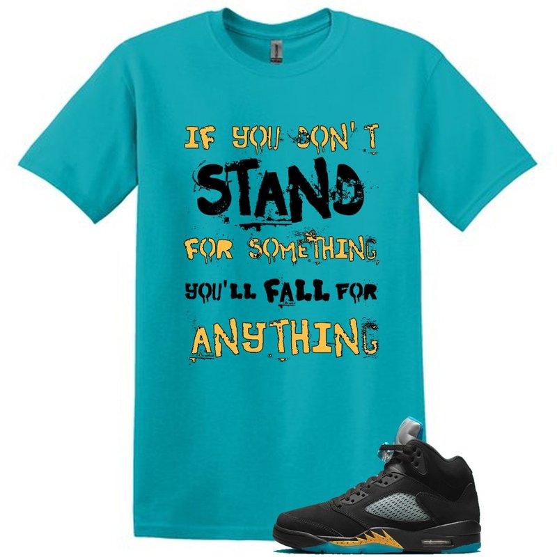Aquatone Taxi Jordan 5 Aqua University Tee — T-shirts pour hommes