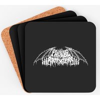 Phoebe Bridgers Black Metal Coasters