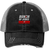 Bunch Of Jerks Logo Print Trucker Hats