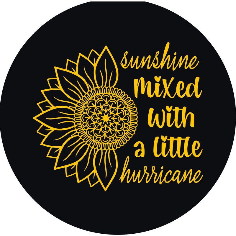 Sunshine & Hurricane Tire Cover — Accessoires pour camions