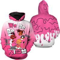 Melanin 80s Baby Unisex Sneaker Shirt Match Dunk Low Hyper Pink 3d Hoodie