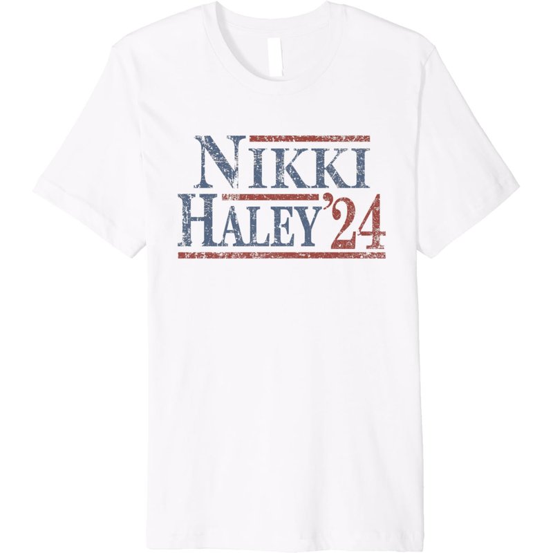 Distressed Nikki Haley 2024 Premium T-shirt — T-shirts pour hommes