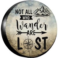 Yz-mamu Not All Those Who Wander Are Lost Spare Tire Cover