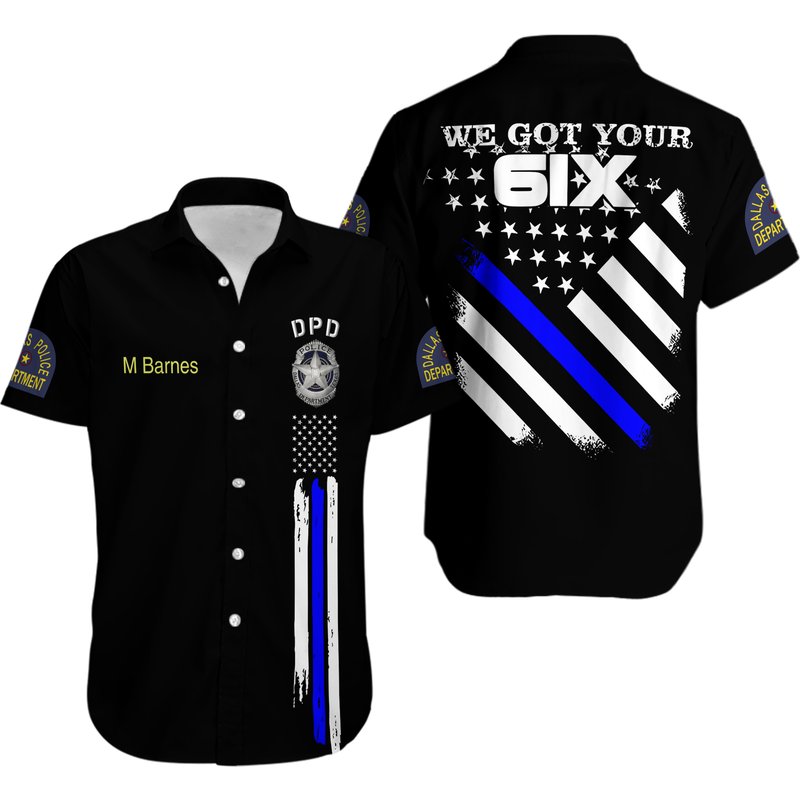 Dallas Police Department Button Shirt — Chemises décontractées pour hommes