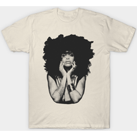 Erykah Badu / Vintage Halftone Style / Fan Art Design - Erykah Badu - T-shirt