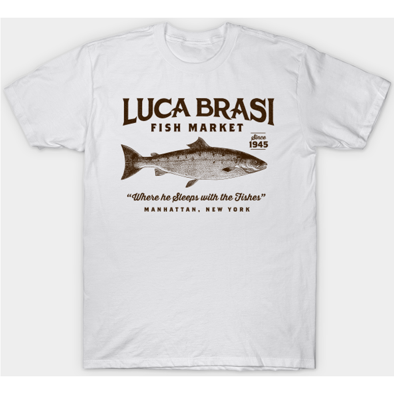 Luca Brasi Fish Market - The Godfather - T-shirt — T-shirts pour hommes