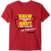 Know Your Role Chiefs Shut Your Mouth Jabroni T-shirts