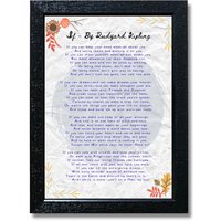 If Poem By Rudyard Kipling - Motivational Poem Poster — Posters & Prints