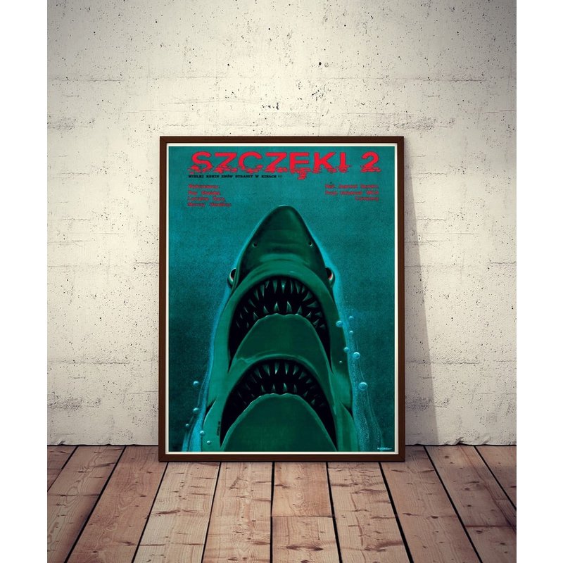 Polish Movie Poster Jaws 2 Poster — Affiches et impressions