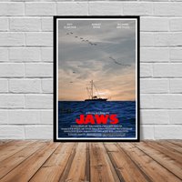 Jaws Inspired "open Water" Alternate Movie Poster, Wall Decor — Posters & Prints