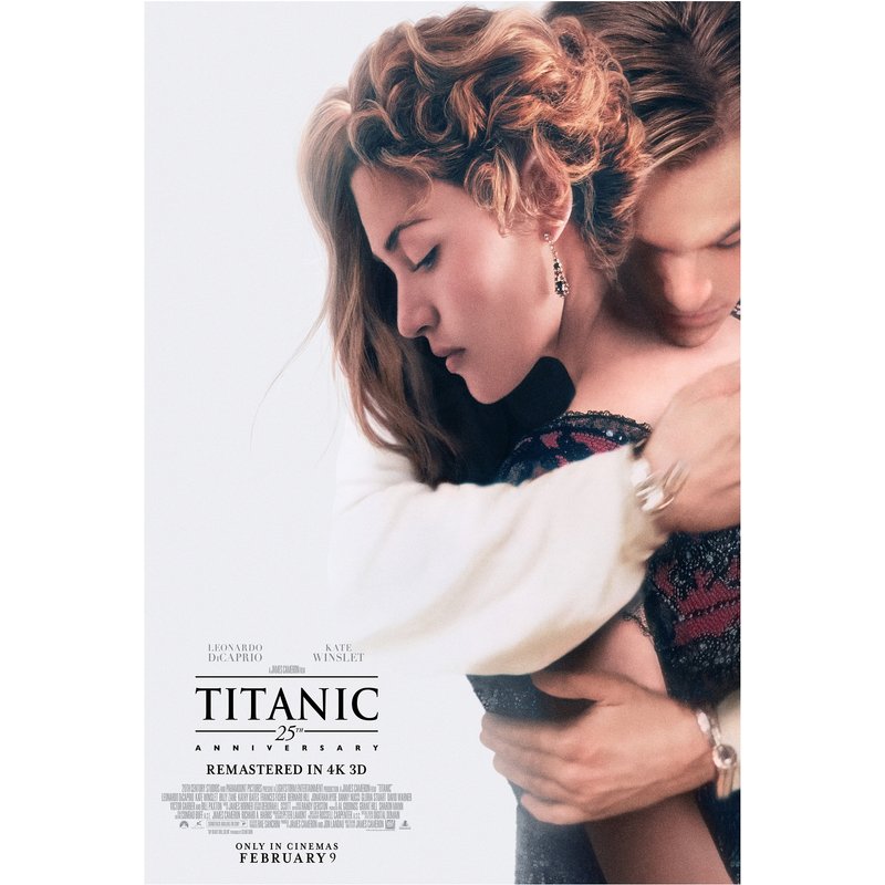 Titanic Movie Poster 25th Anniversary Quality Glossy Print — Posters & Prints