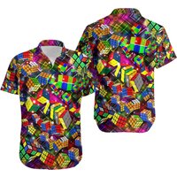 Rubik Cube Hawaiian Shirt
