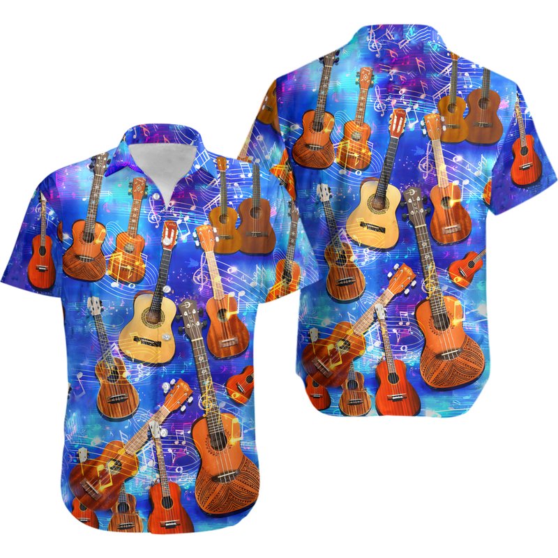Instrumental Music Lover Musician Playing Tee Men Women — Chemises décontractées pour hommes