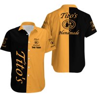 Titos Vodka Button Shirt, Titos Hawaiian Shirt, Beer Hawaiian Shirt