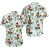 Funny Chicken Hawaiian Shirt/ Chicken Hawaiian — Chemises décontractées pour hommes
