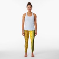 Three Corn Ears. Vegetable Concept Background Leggings