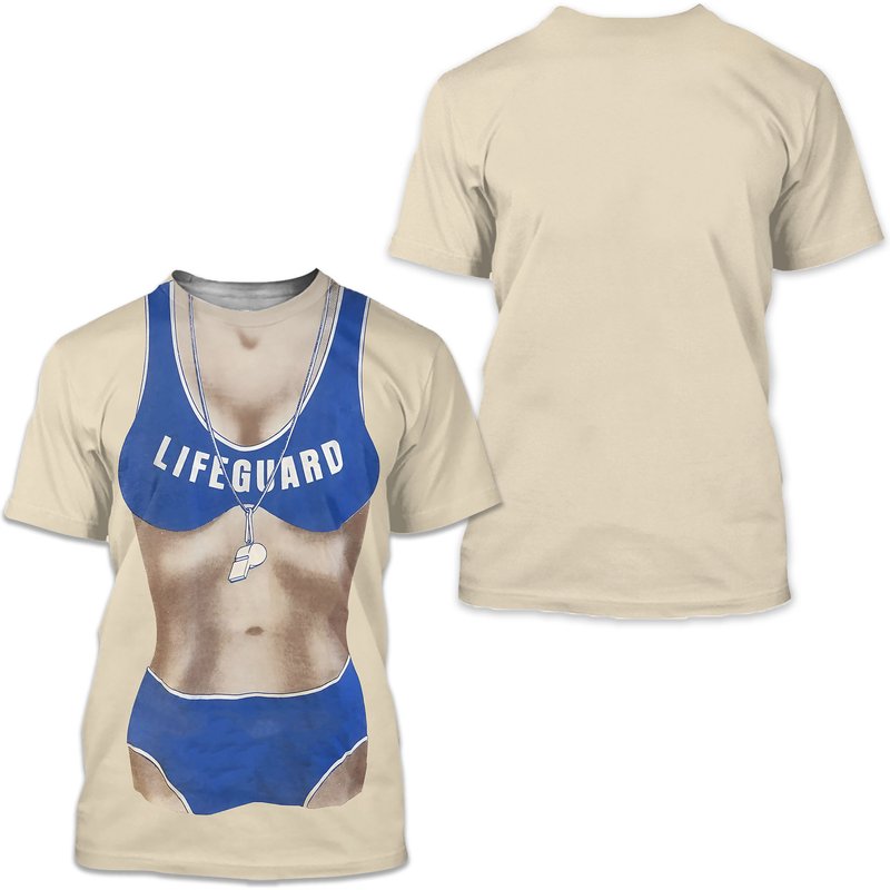 Bikini Body Shirt 80s Lifeguard T-shirt — T-shirts pour hommes