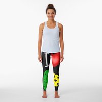 Cool I Heart Pickleball Sports Cartoon Leggings
