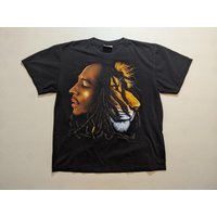 Vintage 90s Bob Marley Lion T Shirt — T-shirts pour hommes