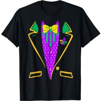Mardi Gras Tuxedo Vest Carnival Costume Kids Toddler Boy Men T-shirt