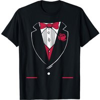 Funny Tuxedo Bow Tie Funny Costume Novelty Men Women Kids T-shirt