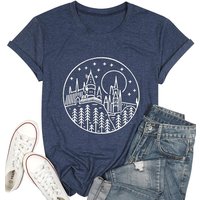 Castle Shirt Women Cute Family Vacation T-shirt Harry Potter