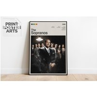 The Sopranos Poster, Modern Tv Series Poster Print, The Sopranos Tv Series
