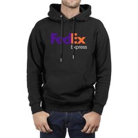 Fedex Mens Black Fleece Pullover Wool Warm Hoodies — Sweats à capuche pour hommes