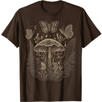 Cute Fairycore Floral Mushroom Aesthetic Girls Women Graphic T-shirt