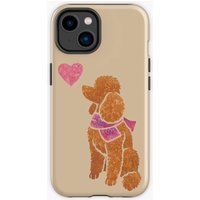 Watercolour Poodle (apricot) Iphone Case