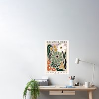Flower Market Beautiful Columbia Road Poster Poster — Affiches et impressions