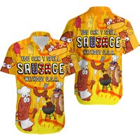 Food You Can't Spell Sausage Without Usa — Mens Casual Shirts