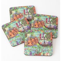 The Original Enchanted Tiki Room Collage Coasters — Coasters & Placemats