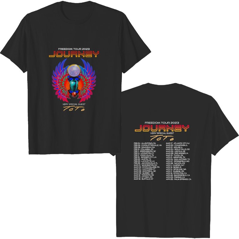 Toto Journey 2023 Freedom Tour 2023 Shirt — T-shirts pour hommes