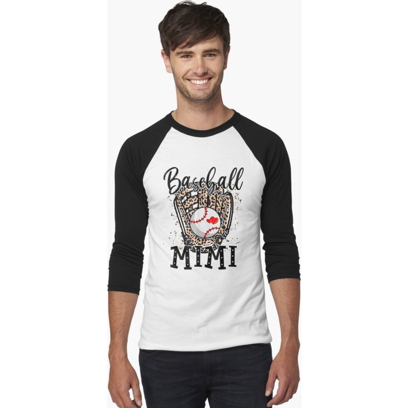 Leopard Baseball Mimi Game Day Tee — T-shirts pour hommes