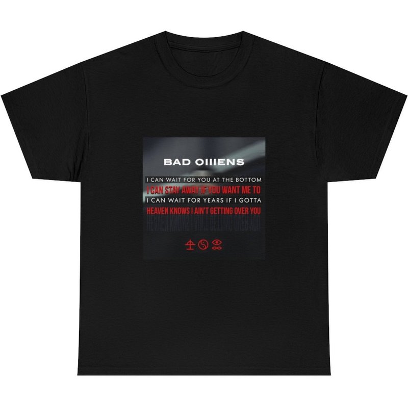 Just Bad Pretend Omens Lyrics Tee — T-shirts pour hommes