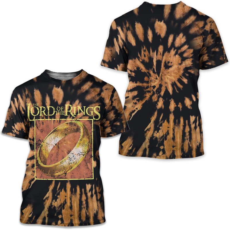 Lord Of The Rings Vintage Inspired Unisex Tie Dye Tee — T-shirts pour hommes
