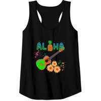 Hawaiian Ukulele Aloha Hawaii Tank Tops