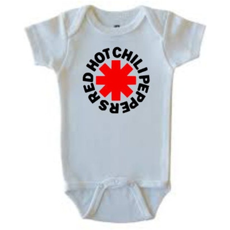 Red Hot Chili Peppers Band Logo Baby Onesie — Bodys bébé