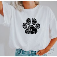 Dog Paw Book Dog Mama Shirt