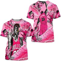 Bull 23 Jordan Unisex Sneaker Shirt Match Plus Triple Pink Tee